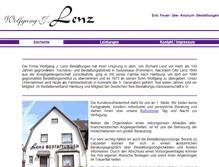 Tablet Screenshot of bestattungen-lenz.de